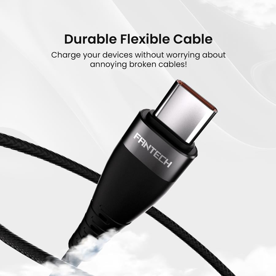 Fantech Kabel Data 60W Type C to C Kabel Fast Charging 1.5M KD60C1501  Support for Iphone Samsung Oppo Vivo Xiaomi Huawei Infinix Tecno Poco - Fantech Indonesia